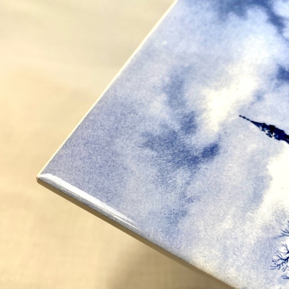 FINAL PRICE 🤑 Vntg Royal Mosa Holland Delft Xmas 1843 Castle in Winter Tile - Picture 8 of 12